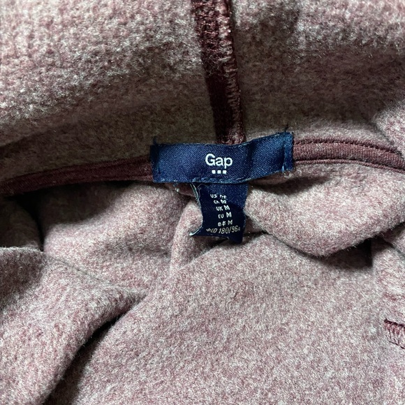 Gap Men’s Pink Zip-Up Hoodie Sweatshirt Medium - Picture 3 of 3